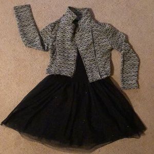 Beautees black dress and jacket